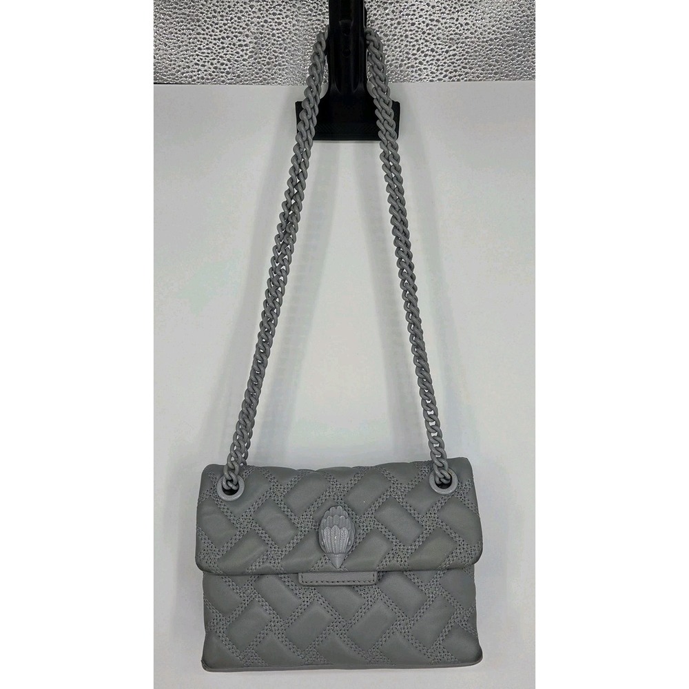 Kurt Geiger London Solid Quilted Mini Kensington Drench Crossbody Bag EUC